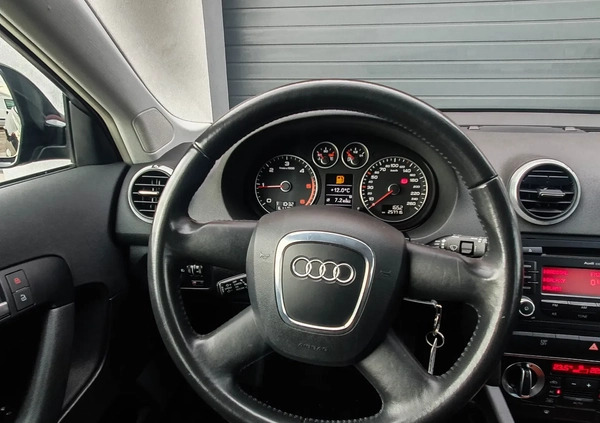 Audi A3 cena 28000 przebieg: 257716, rok produkcji 2009 z Wisła małe 407